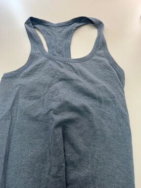 lululemon athletica Blue Racerback Tank Top